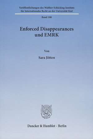 Enforced Disappearances und EMRK de Sara Jötten