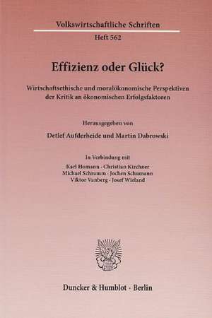 Effizienz oder Glück? de Detlef Aufderheide