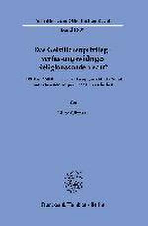 Das Geistlichenprivileg - verfassungswidriges Religionssonderrecht? de Birte Görmar