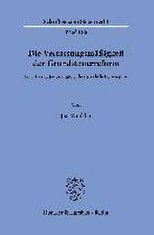 Die Verfassungsmäßigkeit der Grundsteuerreform. de Jan Winkler