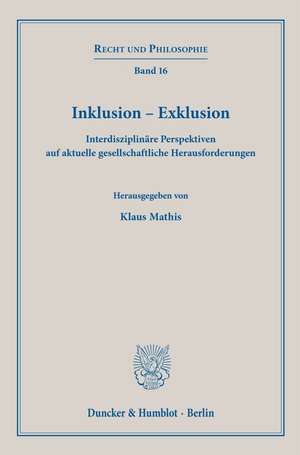 Inklusion - Exklusion de Klaus Mathis