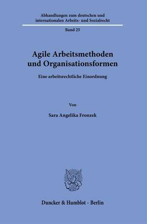 Agile Arbeitsmethoden und Organisationsformen de Sara Angelika Fronzek