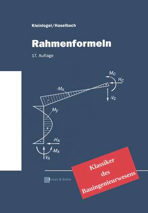 Rahmenformeln: Klassiker im Bauwesen de Adolf Kleinlogel