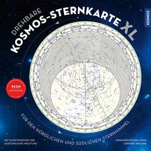 Drehbare Kosmos-Sternkarte XL de Hermann-Michael Hahn