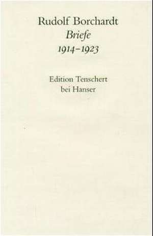 Briefe 1914 - 1923 de Rudolf Borchardt