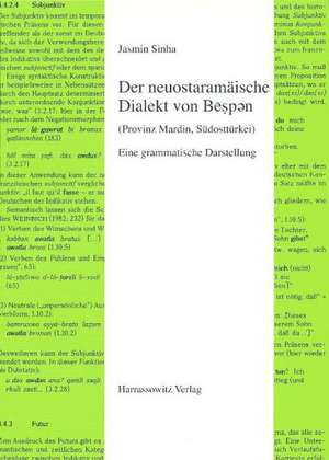 Der Neuostaramaische Dialekt Von Bespin: (Provinz Mardin, Sudostturkei). Eine Grammatische Darstellung de Jasmin Sinha