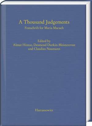 A Thousand Judgements de Almut Hintze