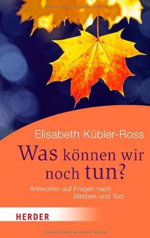 Was können wir noch tun? de Elisabeth Kübler-Ross