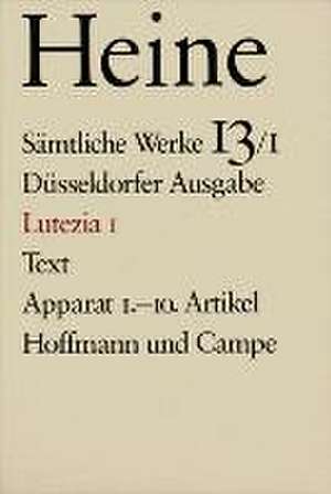 Lutezia I de Heinrich Heine