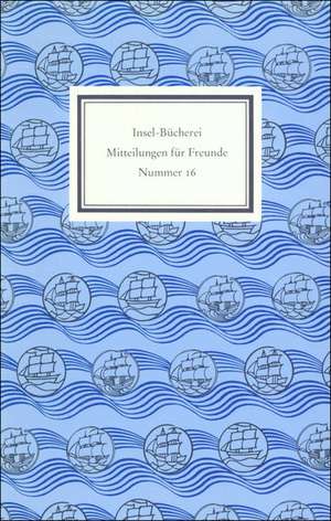 Insel-Bücherei. Mitteilungen für Freunde 16 de Jochen Lengemann