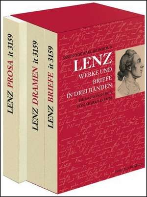 Werke und Briefe in drei Bänden de Jakob Michael Reinhold Lenz