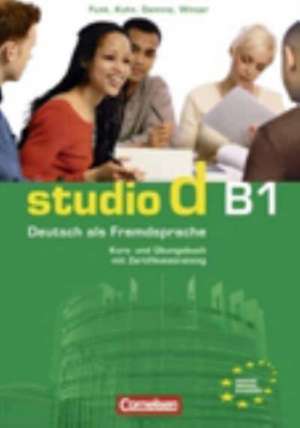 studio d B1. Gesamtband 3. Kurs- und Übungsbuch mit CD de Carla Christiany