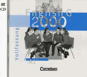 English G 2000. Ausgabe A 1. 2 CDs de Hellmut Schwarz