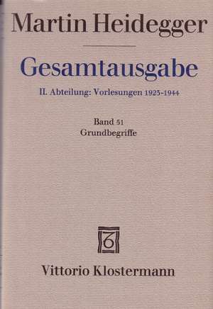 Heidegger: GA Abt. 2/51 Grund