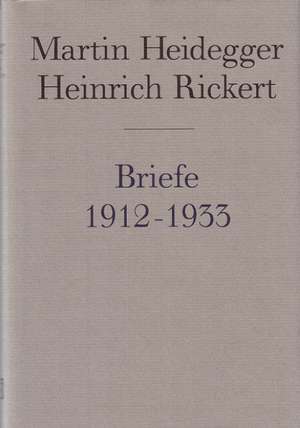 Briefwechsel 1912 - 1933 de Martin Heidegger