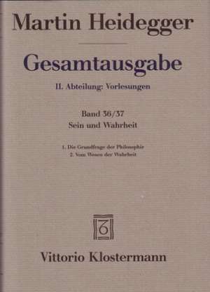 Martin Heidegger, Sein Und Wahrheit: Text Griechisch-Deutsch de Hartmut Tietjen