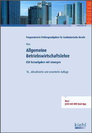 Allgemeine Betriebswirtschaftslehre de Werner Hau