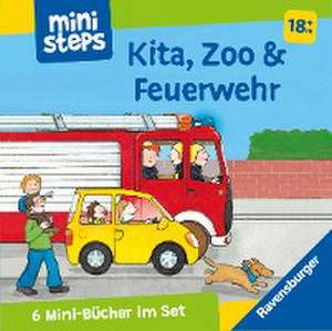 ministeps Mein erster Bücher-Würfel: Kita, Zoo und Feuerwehr (Bücher-Set) - ab 18 Monate de Ina Milk