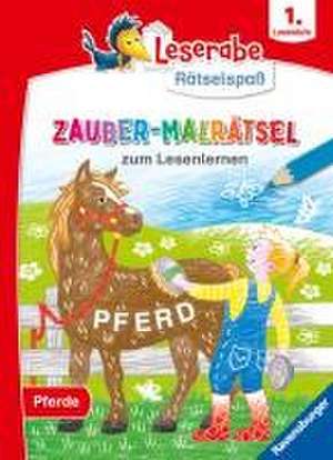 Ravensburger Leserabe Zauber-Malrätsel zum Lesenlernen: Pferde (1. Lesestufe), Zauberpapier-Malbuch, Rätsel, Lesen lernen Vorschule, Rätselbuch ab 6 Jahre de Martine Richter