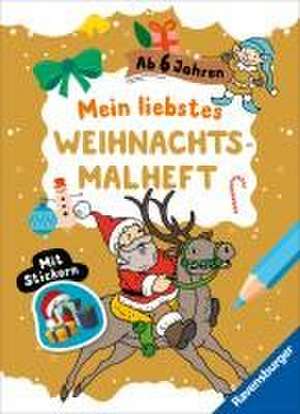 Mein liebstes Weihnachtsmalheft mit Stickern ab 6 de Roger De Klerk