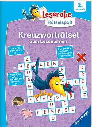 Ravensburger Leserabe Rätselspaß - Kreuzworträtsel zum Lesenlernen - 2. Lesestufe de Martine Richter