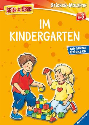 Mein Ravensburger Sticker-Malspaß: Im Kindergarten de Silke Voigt