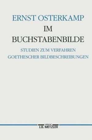 Im Buchstabenbilde: Studien zum Verfahren Goethescher Bildbeschreibungen de Ernst Osterkamp