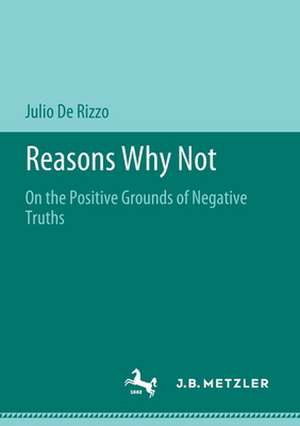 Reasons Why Not: On the Positive Grounds of Negative Truths de Julio De Rizzo