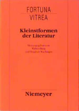 Kleinstformen der Literatur de Walter Haug