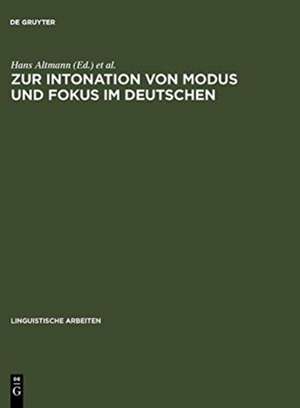 Zur Intonation von Modus und Fokus im Deutschen de Hans Altmann