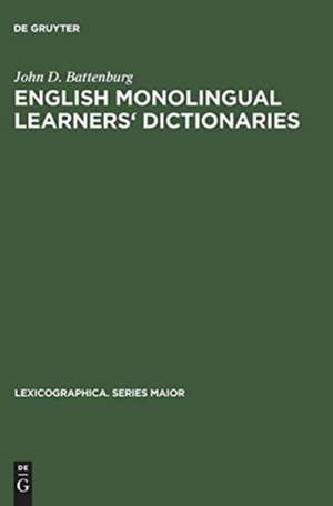 English monolingual learners' dictionaries: a user-oriented study de John D. Battenburg