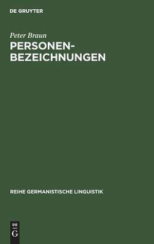 Personenbezeichnungen de Peter Braun