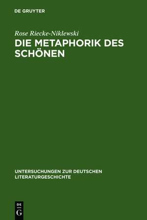 Die Metaphorik des Schönen: Eine kritische Lektüre der Versöhnung in Schillers »Über die ästhetische Erziehung des Menschen in einer Reihe von Briefen« de Rose Riecke-Niklewski