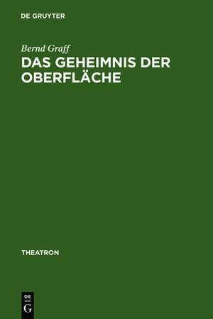 Das Geheimnis der Oberfläche: Der Raum der Postmoderne und die Bühnenkunst Robert Wilsons de Bernd Graff