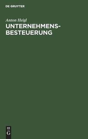 Unternehmensbesteuerung: Grundriß de Anton Heigl