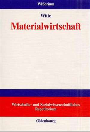 Materialwirtschaft de Hermann Witte