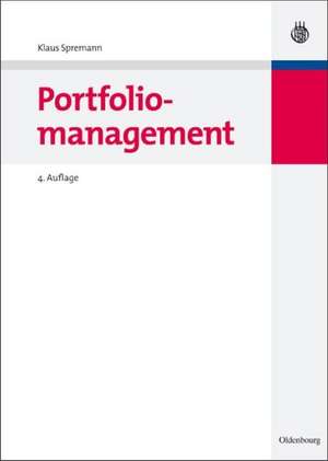 Portfoliomanagement de Klaus Spremann