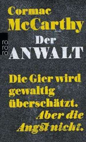 Der Anwalt de Cormac McCarthy