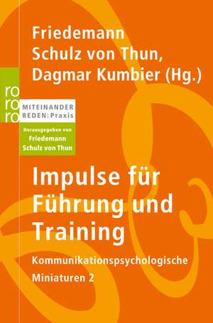 Impulse für Führung und Training de Friedemann Schulz von Thun