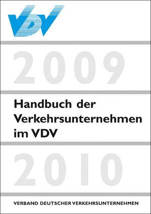 Handbuch der Verkehrsunternehmen im VDV 2009/2010