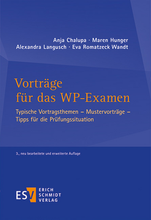 Vorträge für das WP-Examen de Anja Chalupa