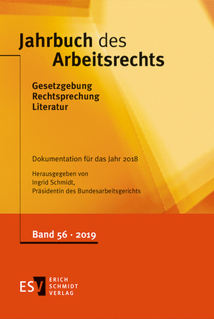 Jahrbuch des Arbeitsrechts de Ingrid Schmidt