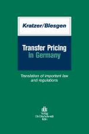 Transfer Pricing in Germany de Carsten Kratzer