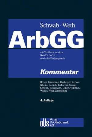 Arbeitsgerichtsgesetz de Norbert Schwab