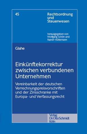 Einkünftekorrektur zwischen verbundenen Unternehmen de Moritz Glahe