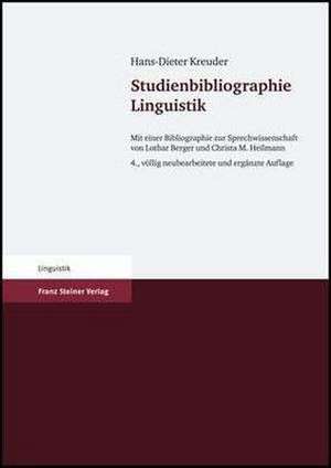 Studienbibliographie Linguistik de Hans-Dieter Kreuder