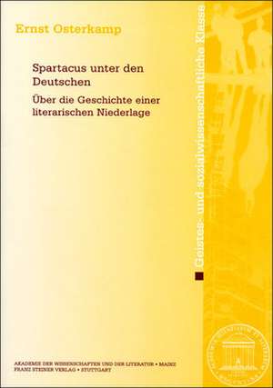 Spartacus unter den Deutschen de Ernst Osterkamp