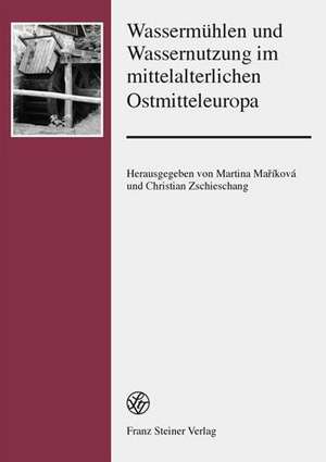 Wassermuhlen Und Wassernutzung Im Mittelalterlichen Ostmitteleuropa: Akteure, Praktiken, Instrumente de Martina Mariková