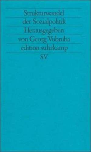 Strukturwandel der Sozialpolitik de Georg Vobruba