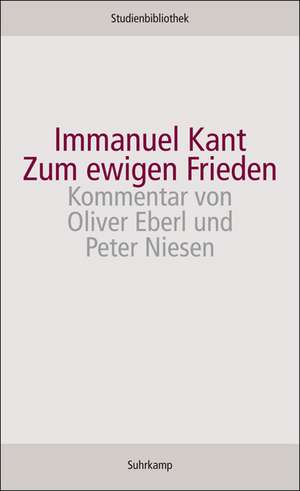 Zum ewigen Frieden de Immanuel Kant